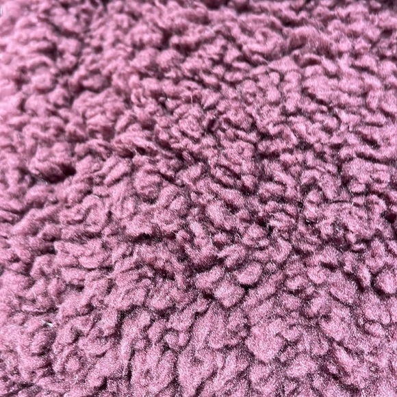 Z Supply NWT Sherpa Fleece Full Zip Jacket Coat Maroon Size Small Sweatshirt - Picture 9 of 14